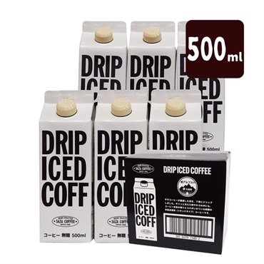 ネルドリップアイスコーヒー 無糖 500ml 6本□包装なし