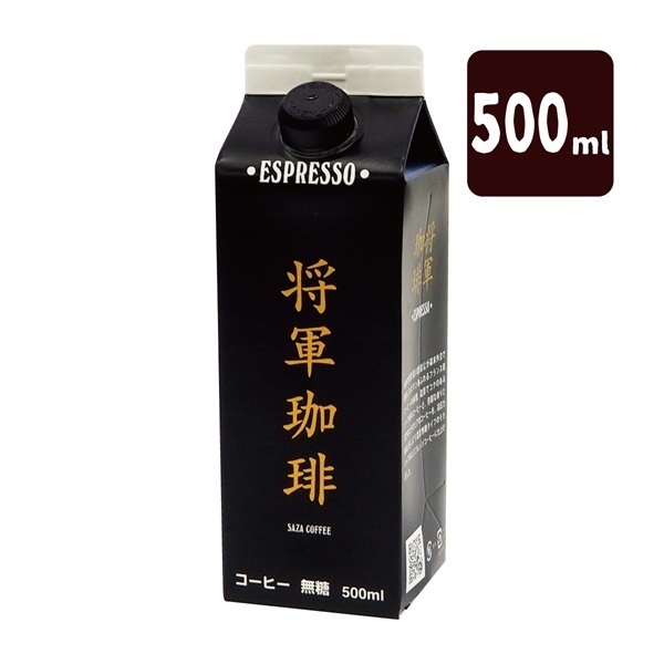 将軍珈琲エスプレッソ 無糖 500ml